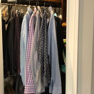 Lot of Printed Dress Shirts Small